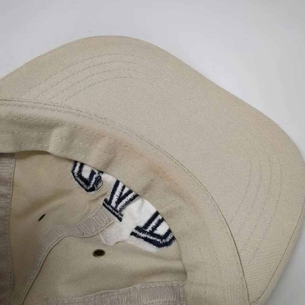 GAP Baseball Cap Beige One Size Blue Embroidered Slideback Hat September 26 1997